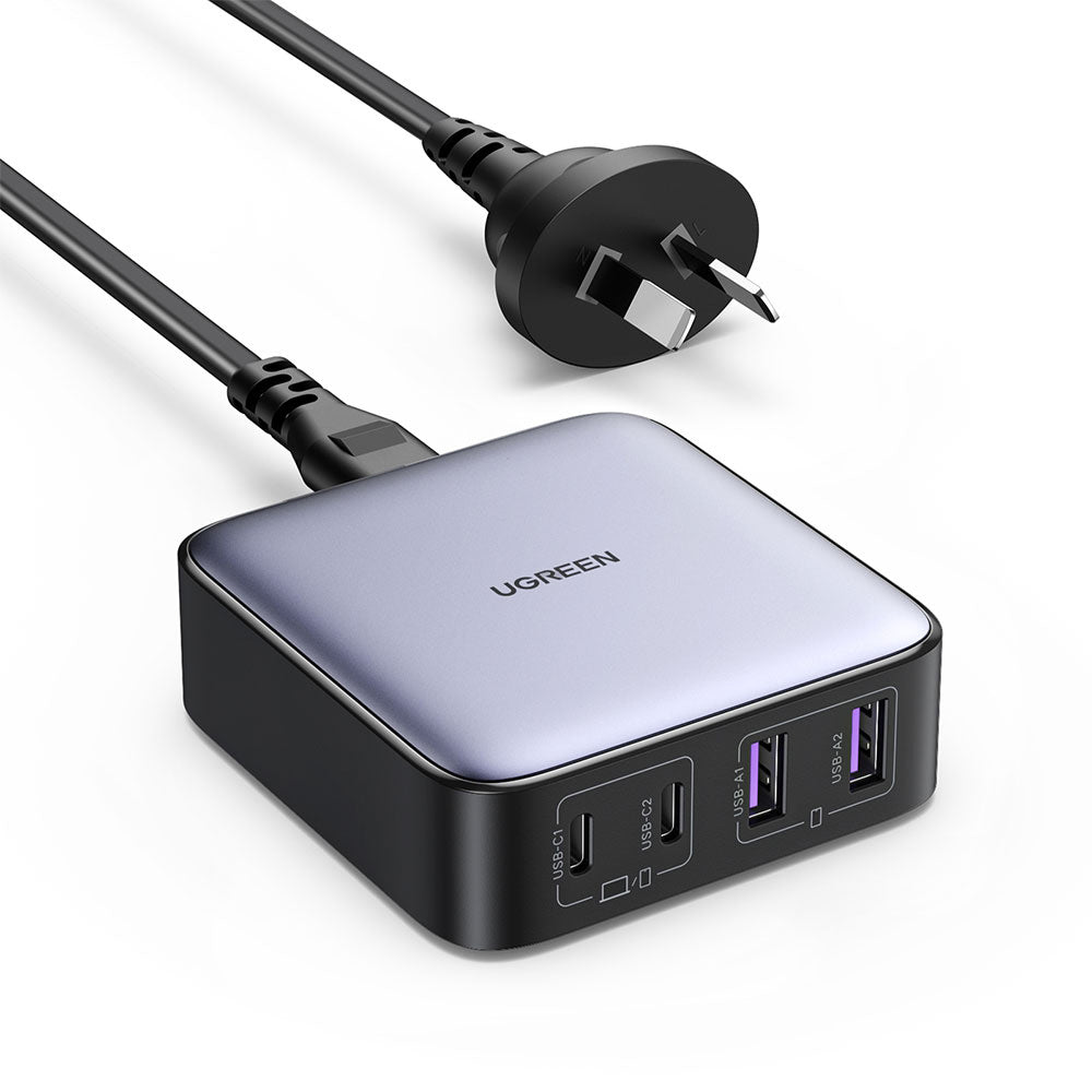 Ugreen-65W-2C2A-GaN-Desktop-Charger---Space-Gray,-AU-Plug-CD327-1