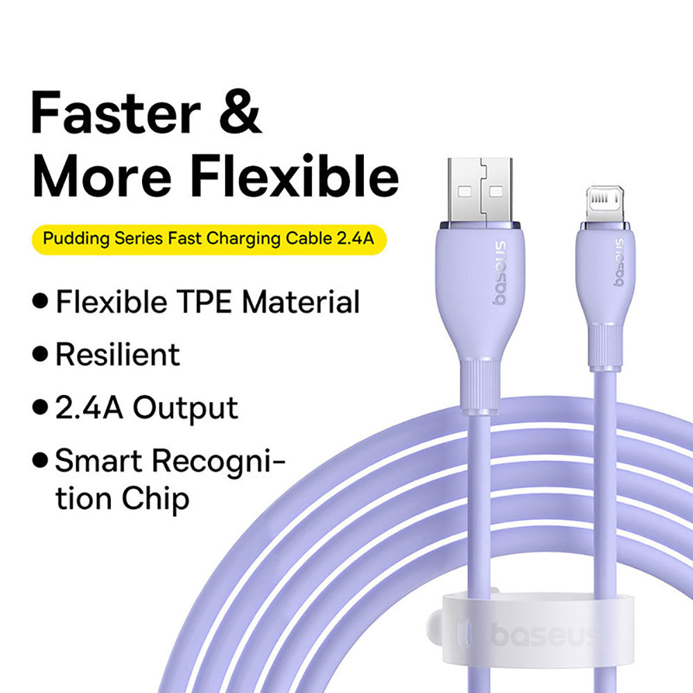 Baseus-Pudding-Series-Fast-Charging-Cable-USB-to-iP-2.4A-1.2m-Nebula-Purple-1