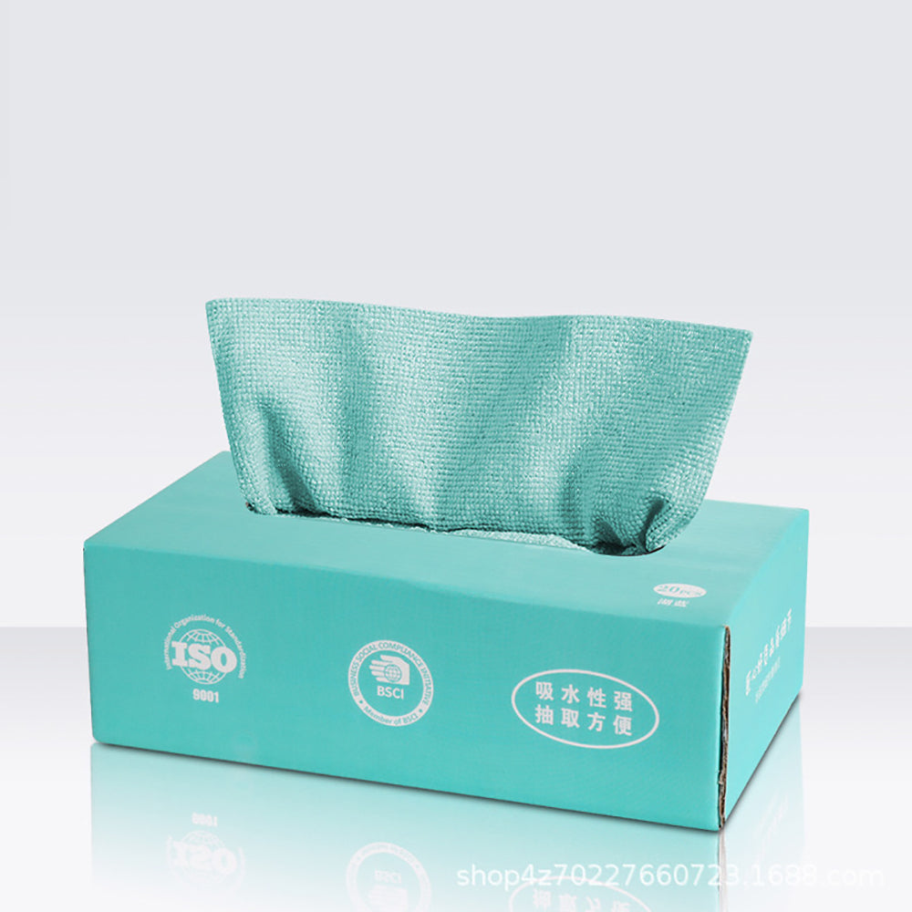 Disposable-Weekly-Cleaning-Cloths---Sky-Blue,-20-Pieces/Box-1