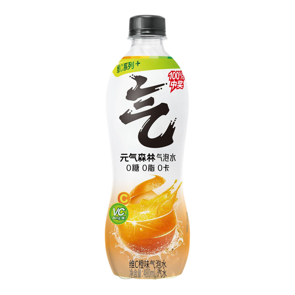 Genki-Forest-Vitamin-C-Orange-Zero-Sugar-Sparkling-Water-480ml-–-Zero-Calorie-Soda-1