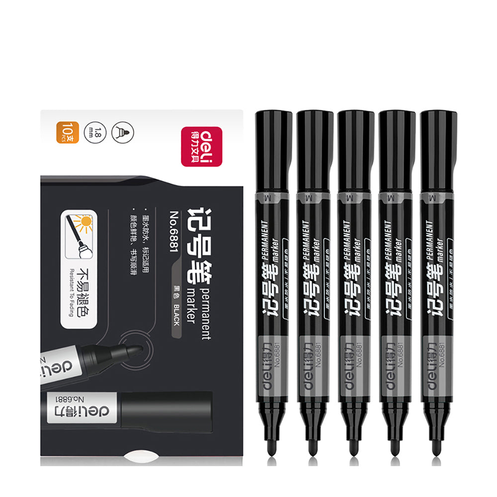 Deli-Permanent-Markers-Black---10-Pack-1