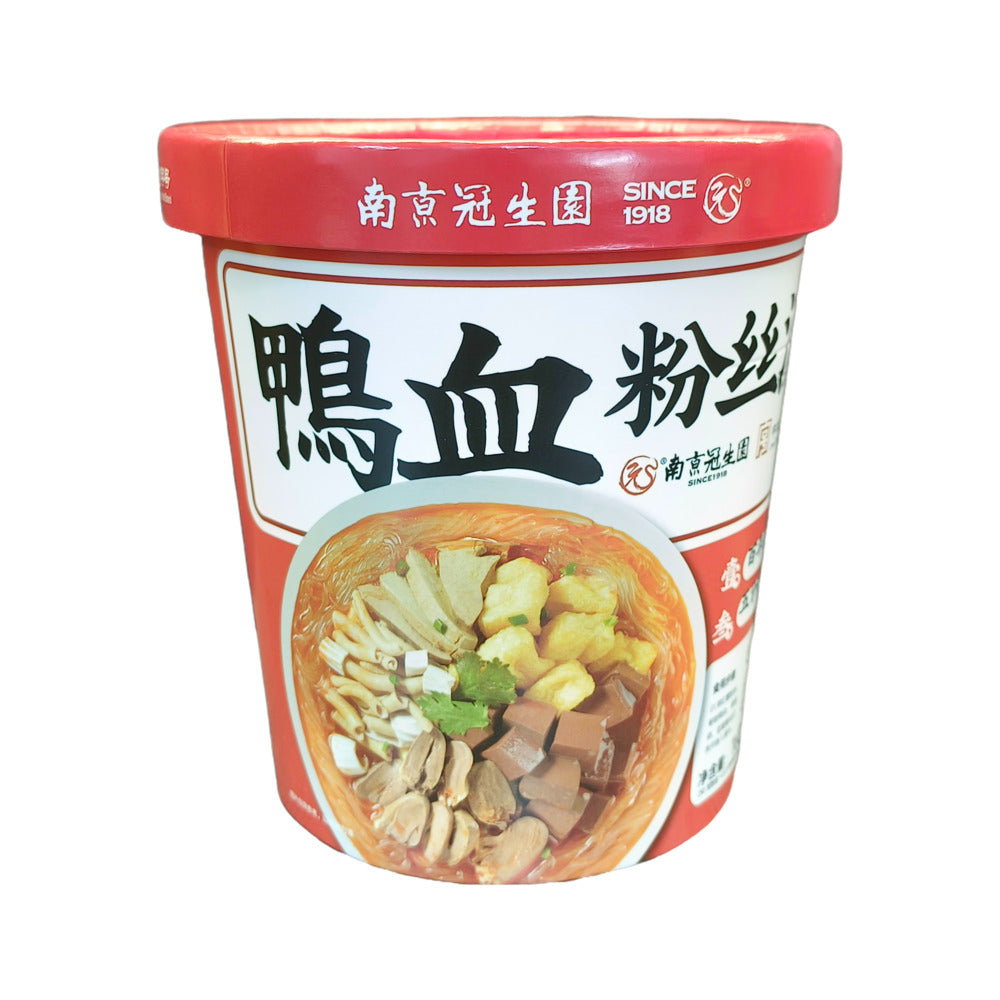 Guan-Sheng-Yuan-Spicy-Duck-Blood-Vermicelli-Soup-Cup-163g-–-Instant-Nanjing-Mala-Glass-Noodle-Meal-1