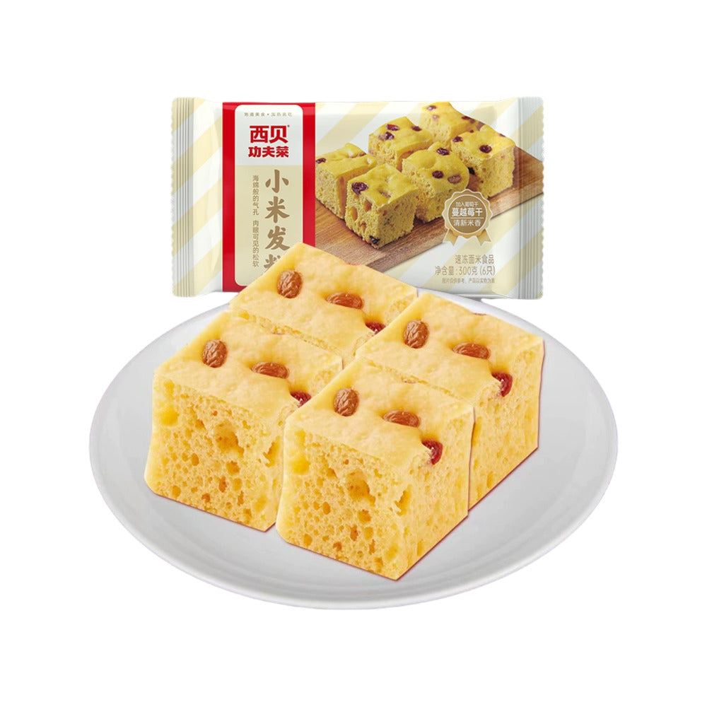 Xibei-Kungfu-Dishes-Frozen-Millet-Steamed-Cake-300g---Chinese-Millet-Sponge-Cake-1