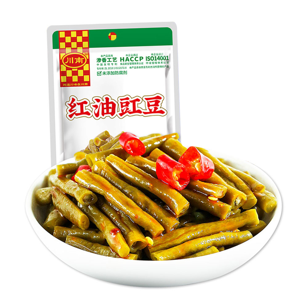 Chuan-Nan-Red-Oil-Cowpeas-Side-Dish,-Frozen,-81g-1