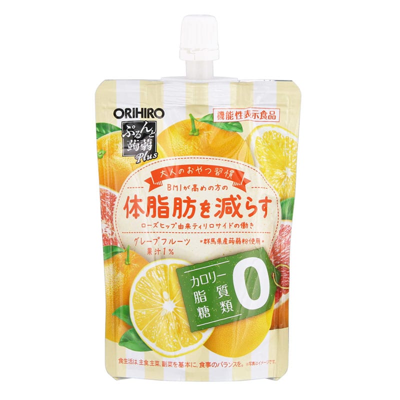 Orihiro-Japanese-Konjac-Jelly,-Zero-Calorie,-Grapefruit-Flavour,-130g-1