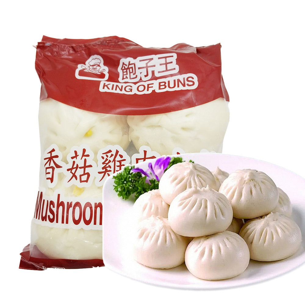 King-of-Buns-Frozen-Mushroom-Chicken-Buns---4-Pieces,-580g-1