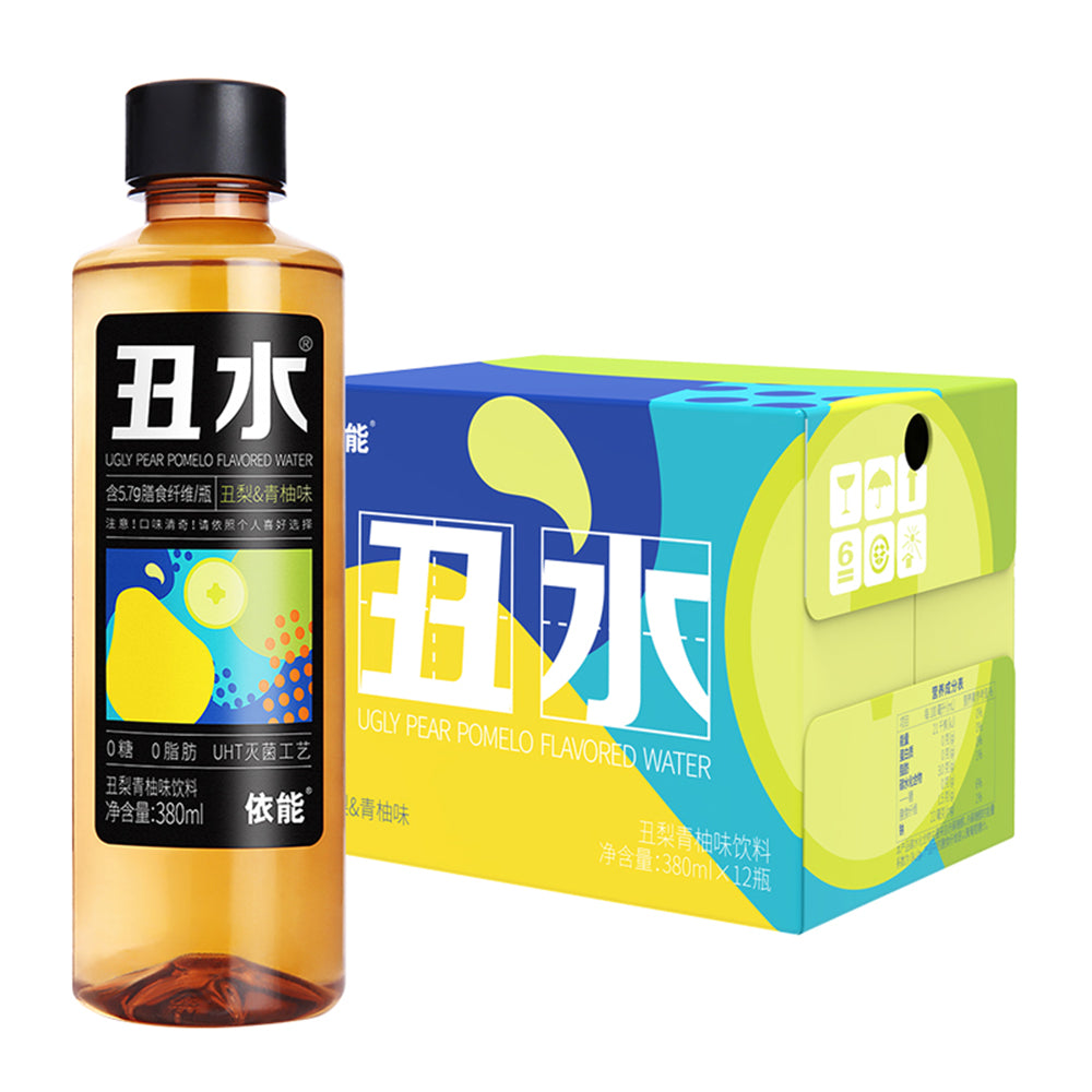 [Full-Case]-Yinen-Ugly-Water-Drink---Ugly-Pear-and-Green-Grapefruit-Flavour-380ml*12-1