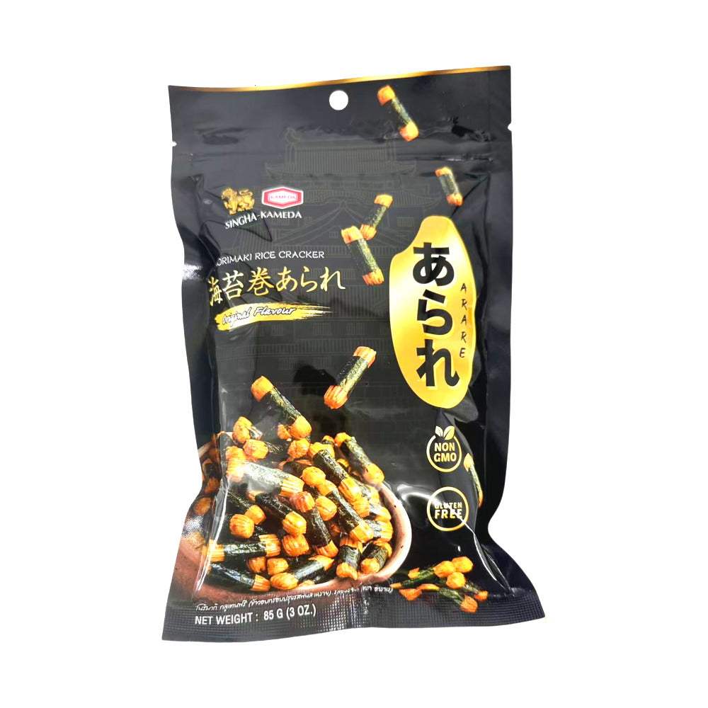 Kameda-Norimaki-Arare-Seaweed-Wrapped-Rice-Crackers-–-Original-Flavor-85g---Japanese-Savory-Snack-1