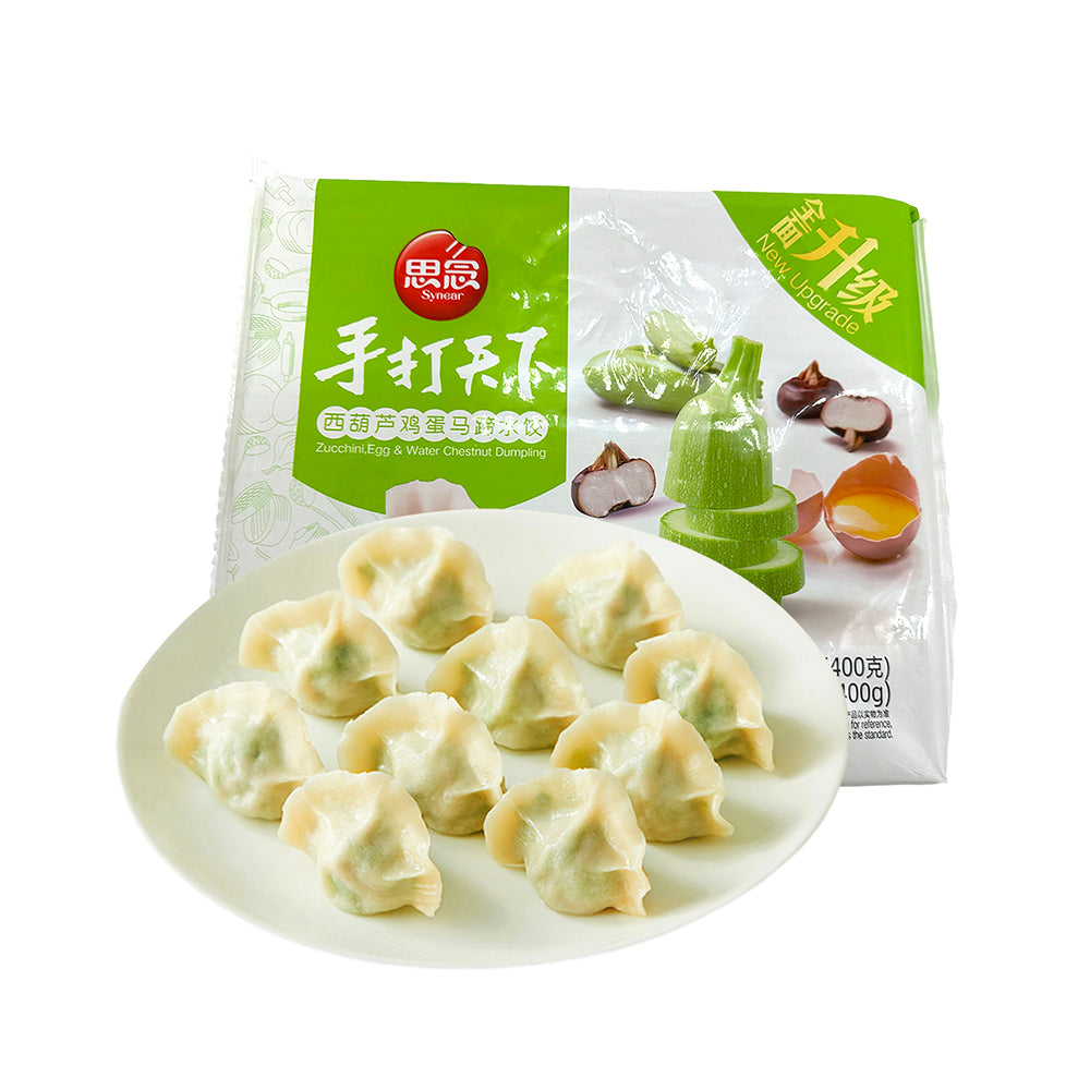 Synear-Frozen-Zucchini,-Egg-&-Water-Chestnut-Dumplings---400g-1