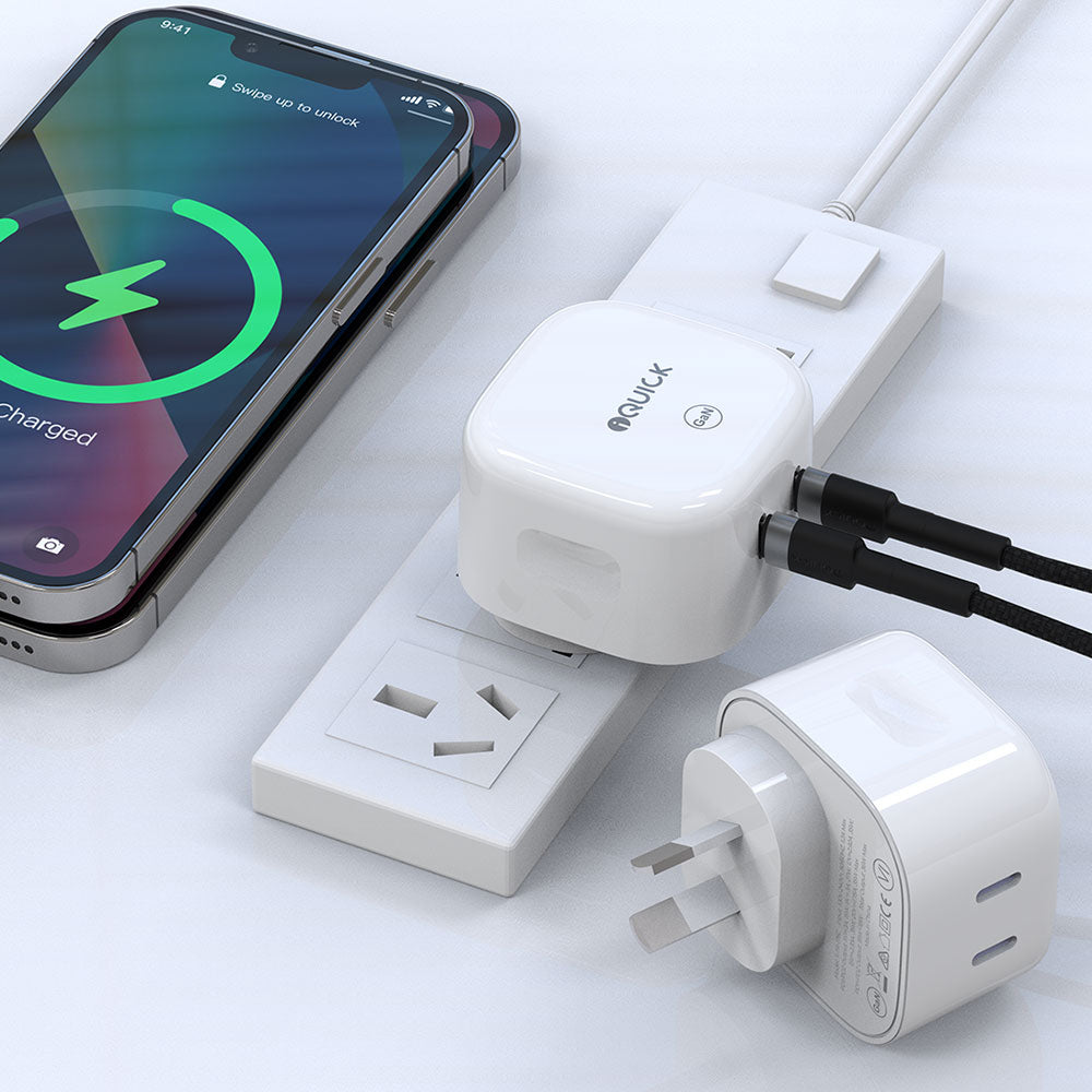 iQuick-35W-Dual-USB-C-Charging-Adapter---White-1