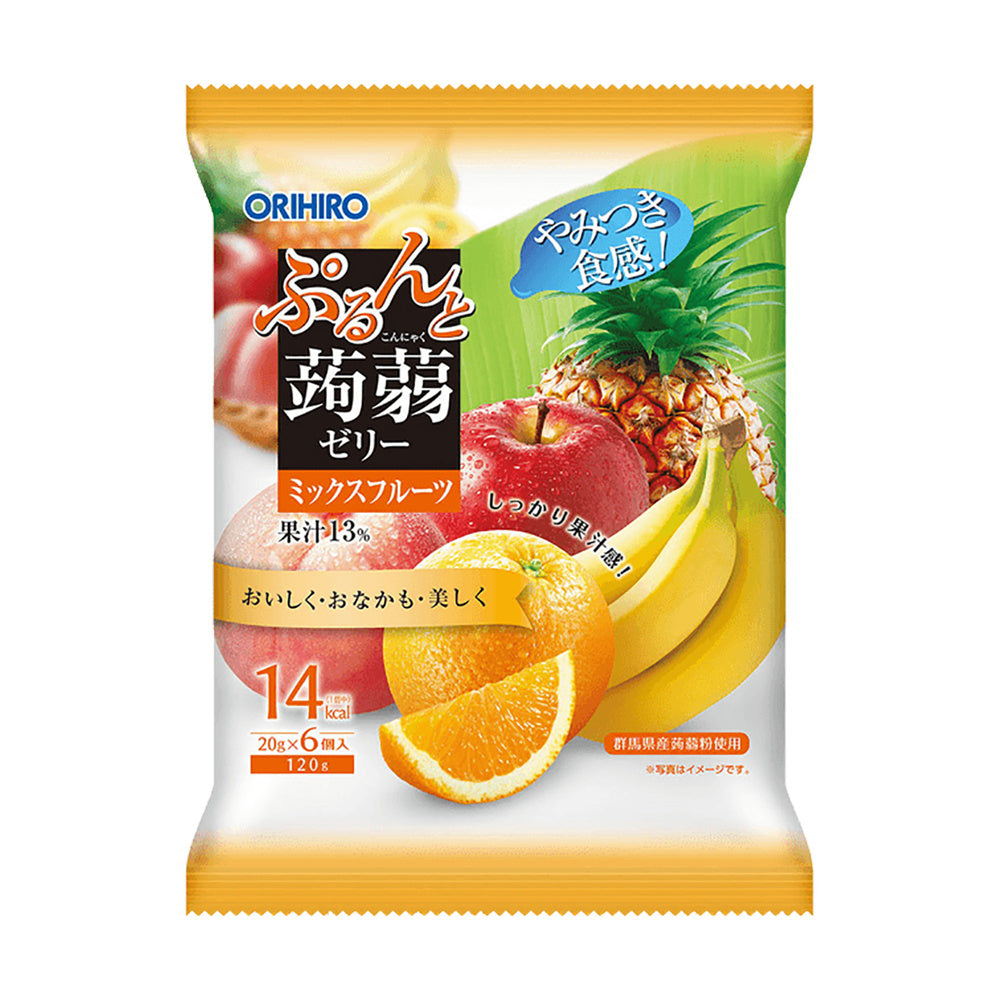 Orihiro-Low-Calorie-Konjac-Jelly---Tropical-Fruit-Flavor,-6-Packs,-120g-1