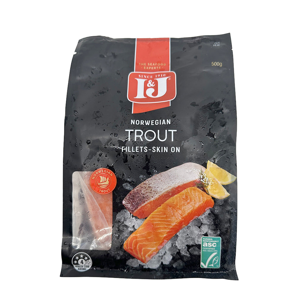 I&J-Frozen-Norwegian-Trout-Fillets---Skin-On,-500g-1