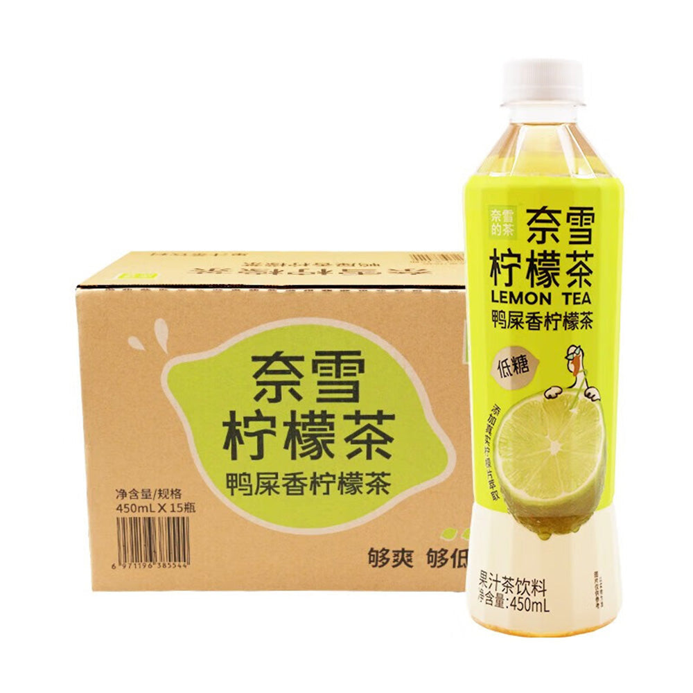 [Full-Case]-Nayuki's-Tea-Duck-Shit-Aroma-Lemon-Tea,-Low-Sugar,-450ml*15-1