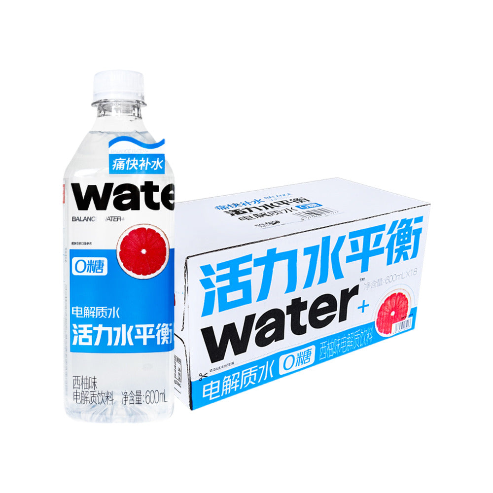 Guozi-Shule-Balance-Water+-Electrolyte-Water,-Grapefruit,-Zero-Sugar-–-600ml-x-18-Bottles-1