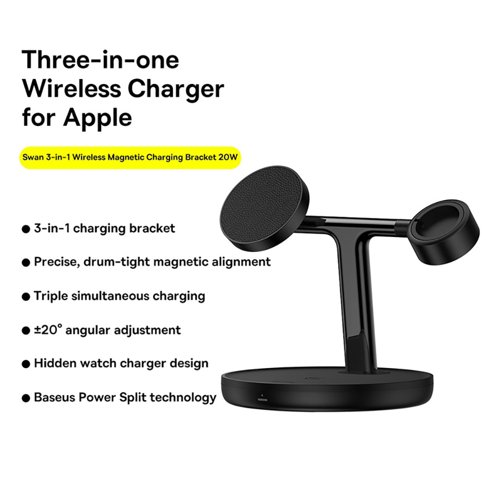 Baseus-Swan-3-in-1-Wireless-Magnetic-Charging-Bracket-20W---Black-1