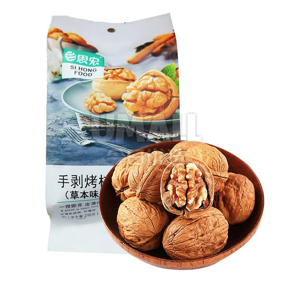 Si Hong Hand-Peeled Roasted Walnuts with Herbal Flavor, 210g