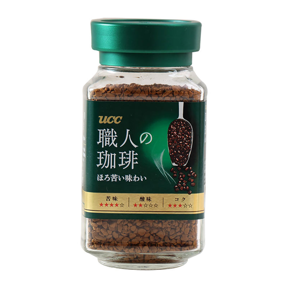 UCC-Craftsman-Coffee-Powder---Bitter-Blend,-Green-Bottle-90g-1