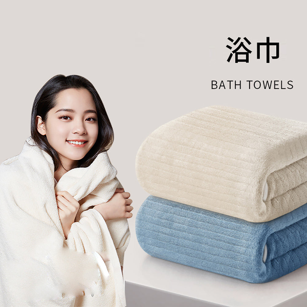 Sanli-Coral-Fleece-Cloud-Soft-Bath-Towel-Sea-Mist-Blue-70x140cm-274g-1