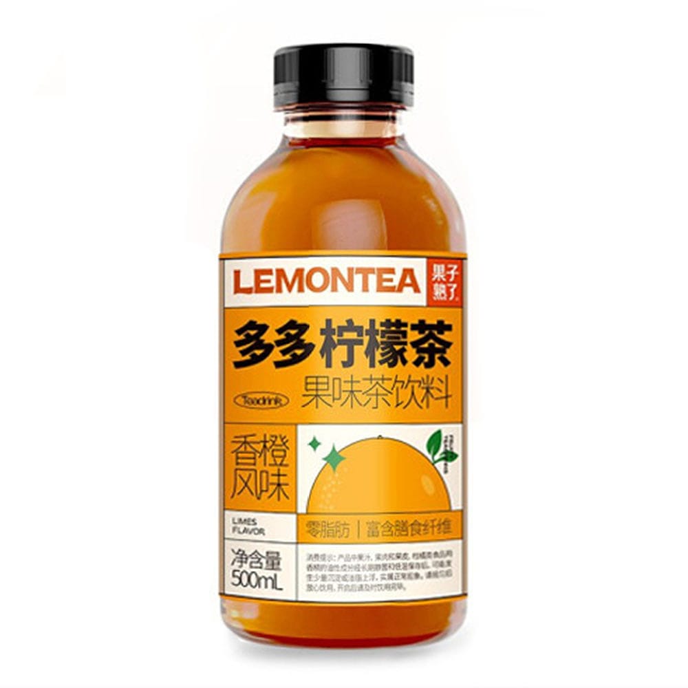 Guozi-Shule-Duo-Duo-Lemon-Tea-Orange-Flavor---500ml-X2-1