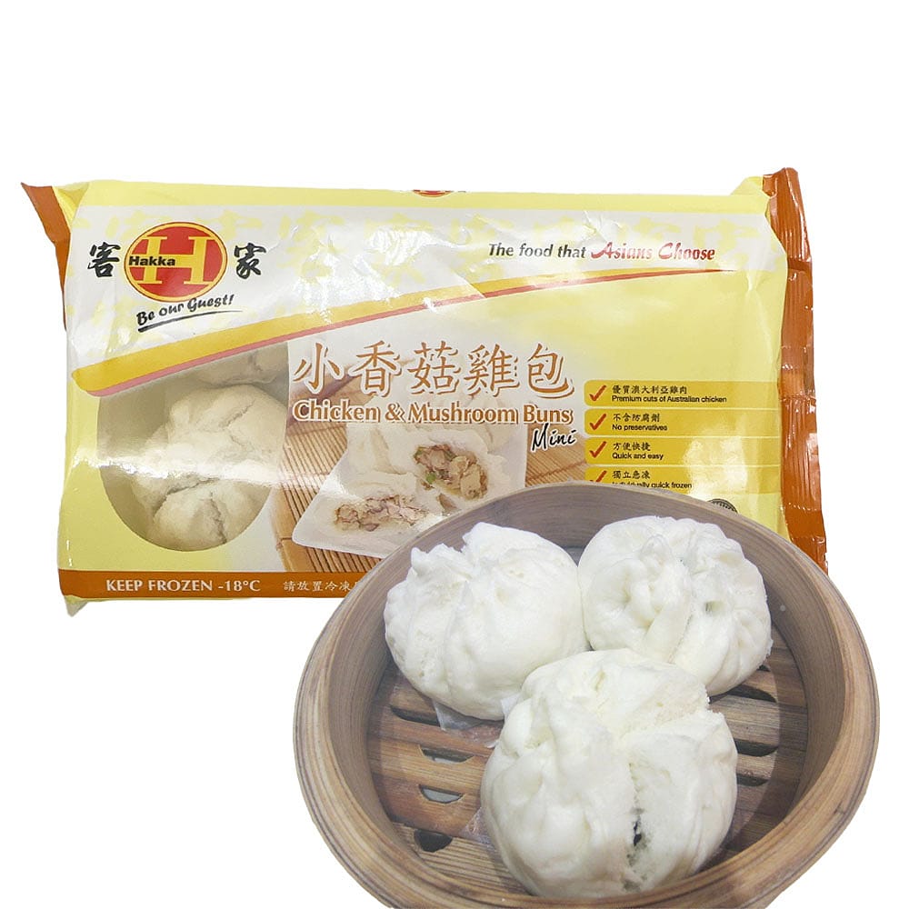 [Frozen]-Hakka-Mini-Mushroom-Chicken-Buns,-8-Pack,-280g-1