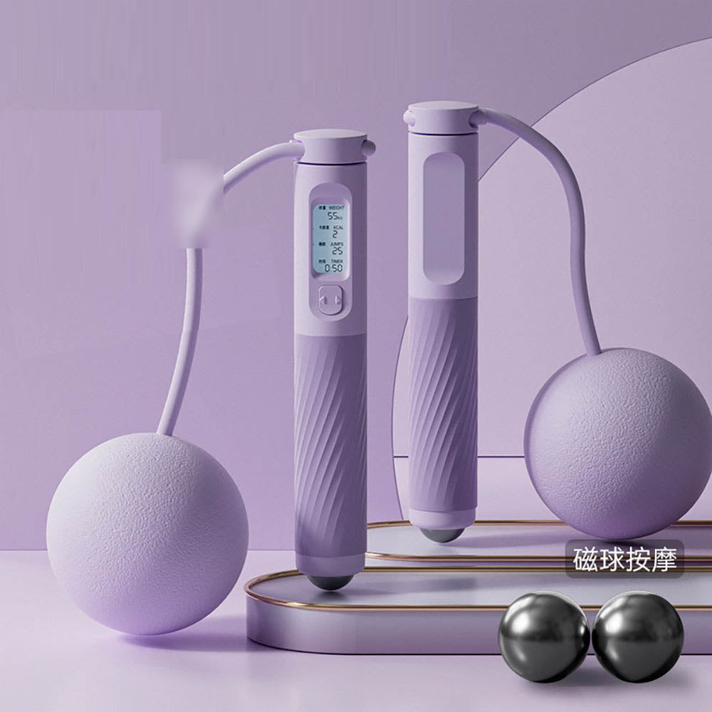 Ulife Cordless Jump Rope with Large Purple Ball