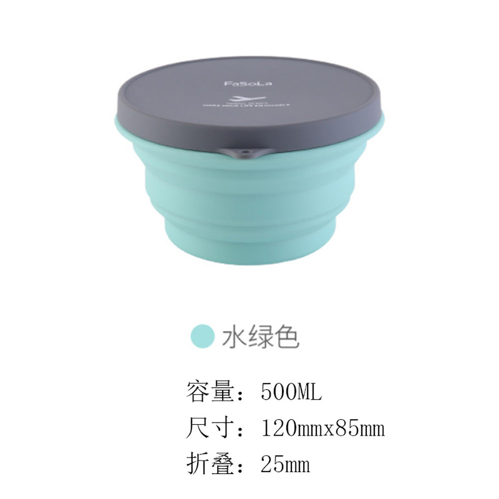 FaSoLa-Travel-Collapsible-Silicone-Bowl---Aqua-Green-500ml-1