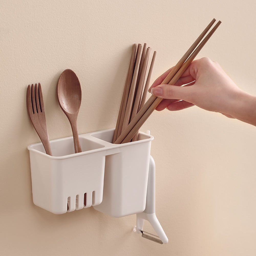 FaSoLa-Wall-Mounted-Chopstick-Holder,-White-1