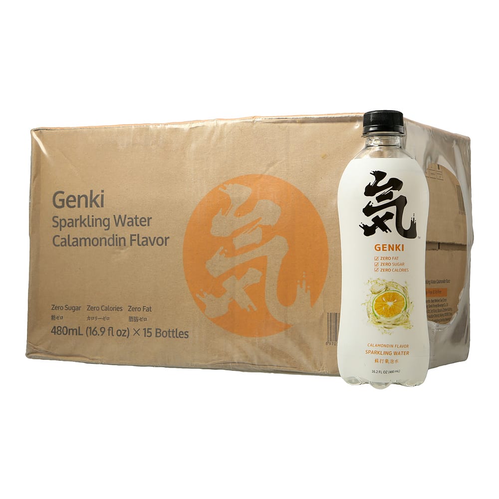 [Full-Case]-Genki-Forest-Kaman-Orange-Flavoured-Sparkling-Water-480ml*15-Bottles/Case-1