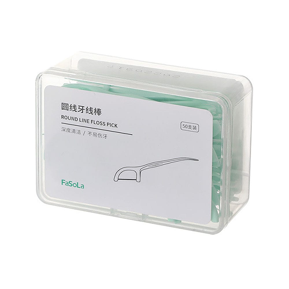 FaSoLa Round Line Floss Picks - 50 Pieces x 3-1