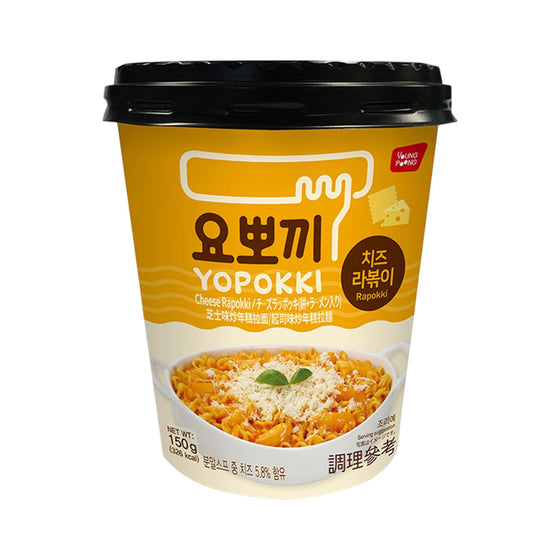 Yopokki Rapokki Phô Mai Ly 150 g – tteokbokki ăn liền, vị phô mai béo ngậy