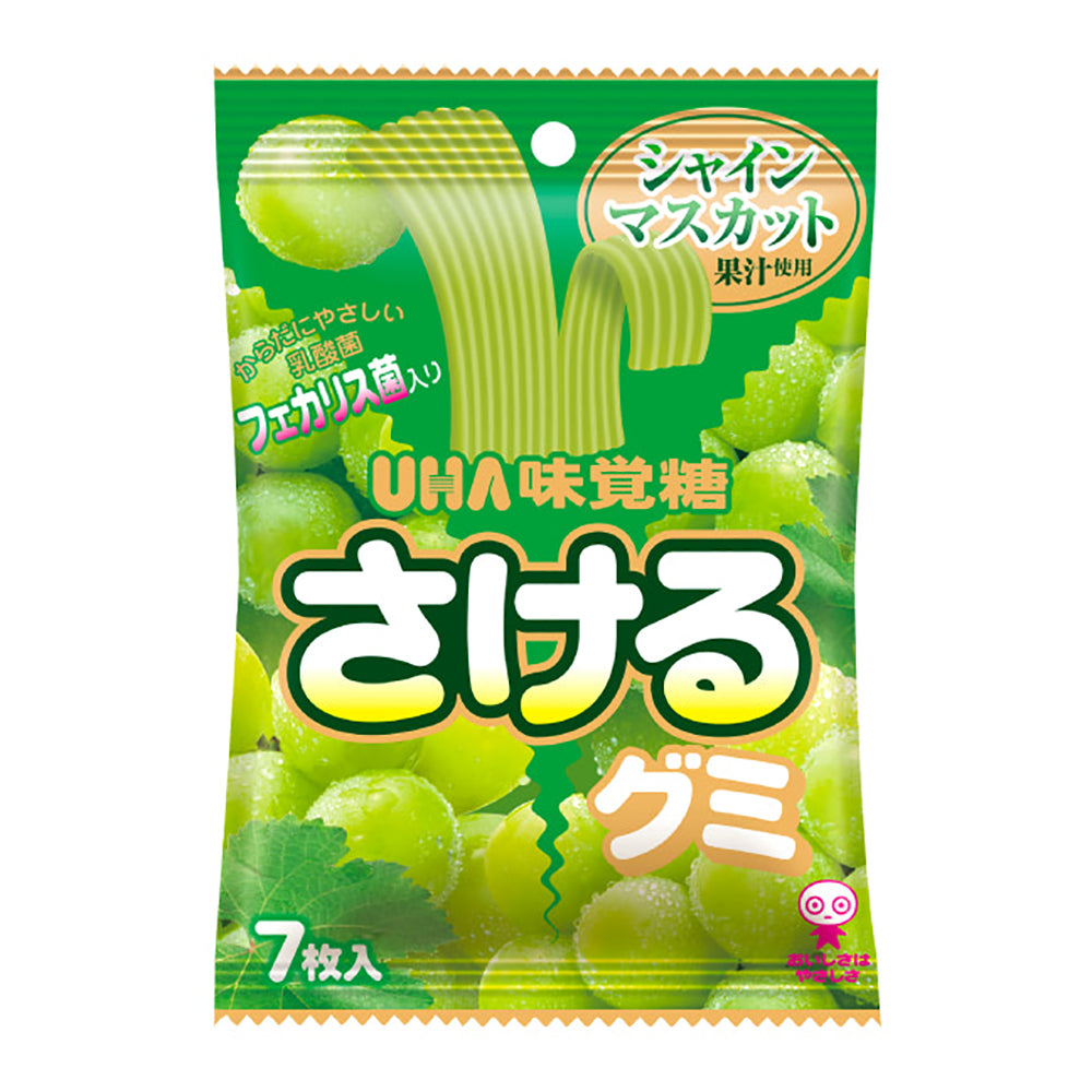 UHA-Mikakuto-Tearable-Gummy-Candy,-Shine-Muscat-Grape-Flavor,-48g-1