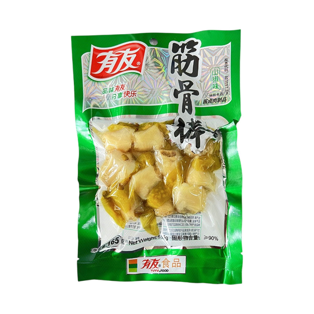 Youyou-Pickled-Chicken-Cartilage-(Green-Pepper)-165g---Shan-Jiao-Green-Chili-Flavor-1