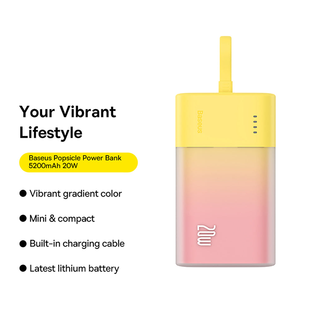 Baseus-Popsicle-Power-Bank-Type-C-Version-5200mAh-20W---Starry-Yellow-1