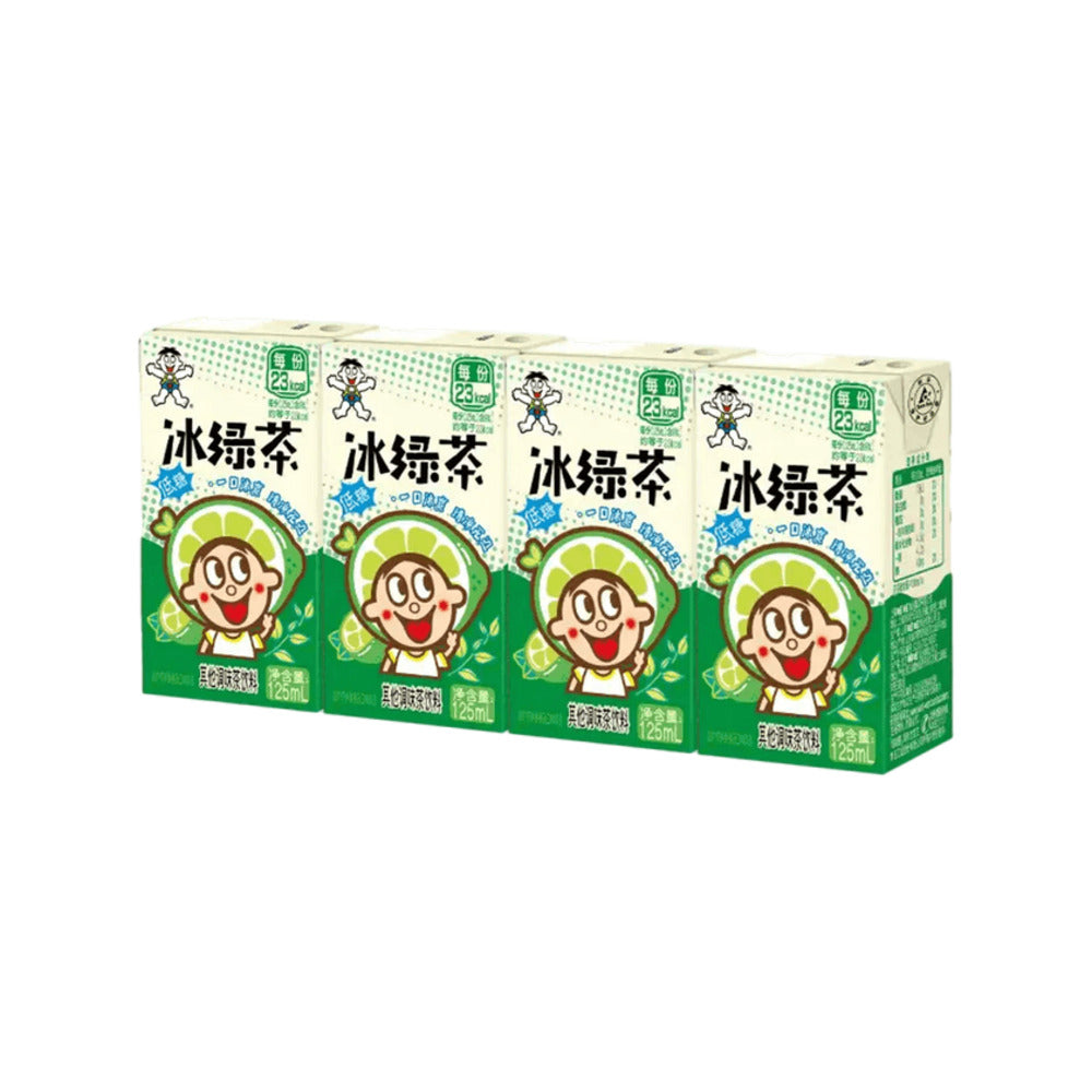 Want-Want-Iced-Green-Tea-Drink-125ml-x-4-Pack-–-Low-Sugar-1