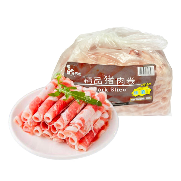 Ba Chỉ Heo Cuộn Chef Qiu 1 kg – lát mỏng cho lẩu, xào & nướng