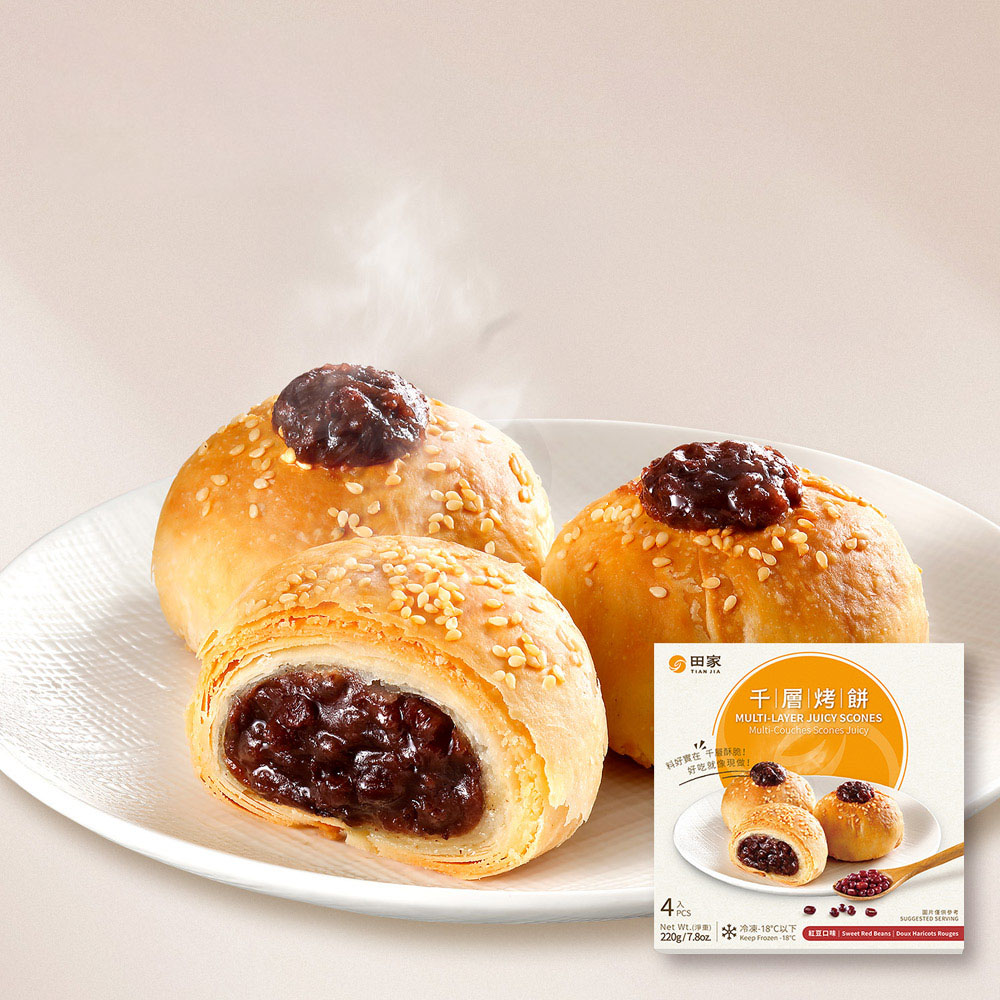 Tianjia-Frozen-Multi-Layer-Juicy-Scones---Red-Bean-Flavor,-4-Pieces,-220g-1