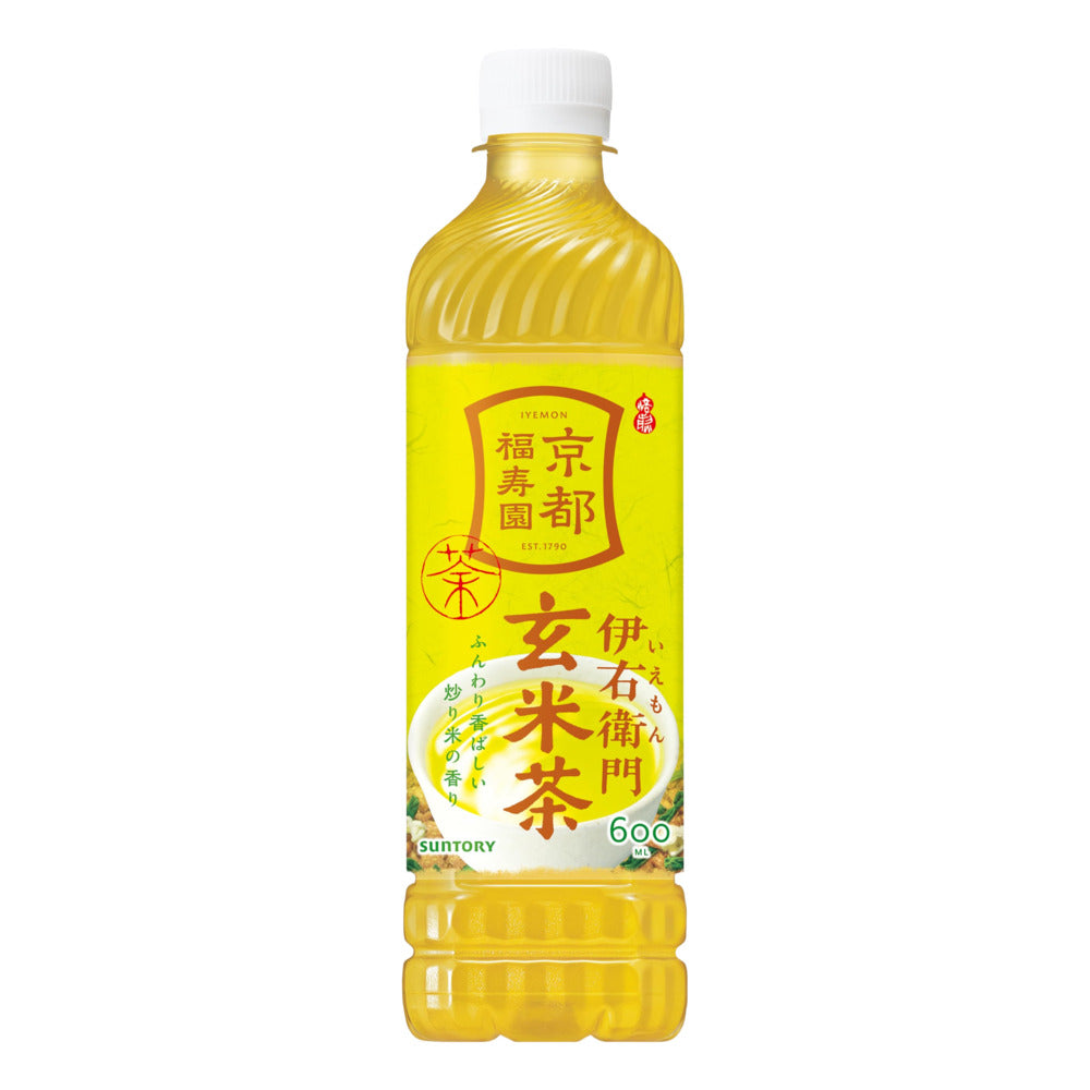Suntory-Iyemon-Genmaicha-600ml---Japanese-Roasted-Rice-Green-Tea-(Ready-to-Drink)-1