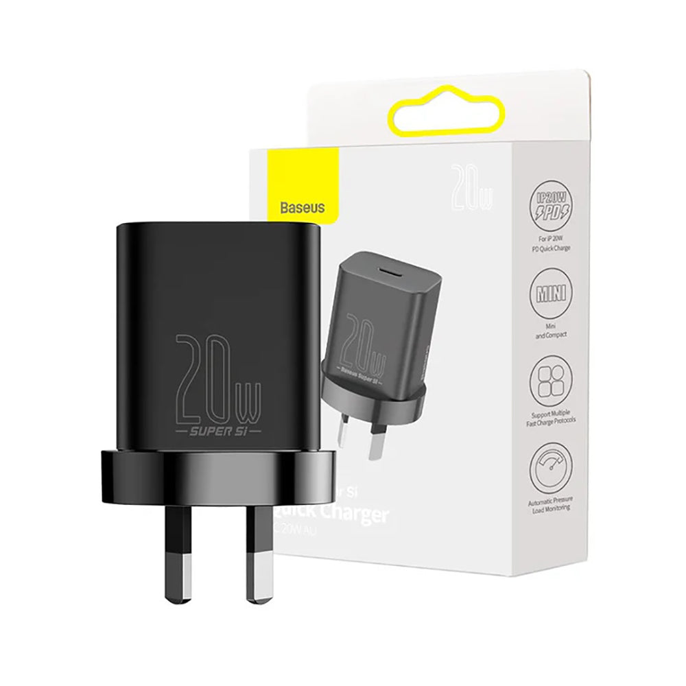 Baseus-Super-Si-Quick-Charger-1C-20W-AU-Plug---Black-1