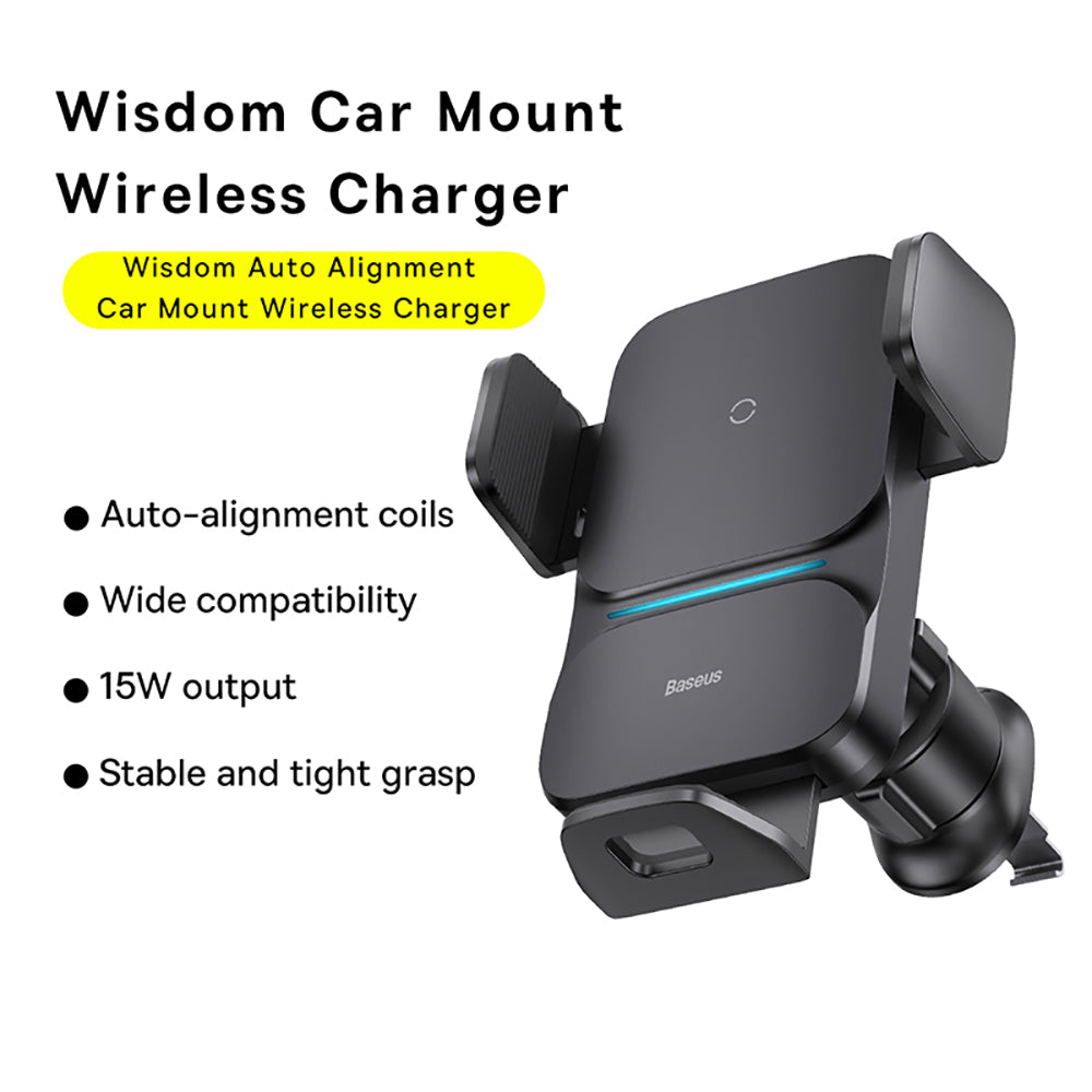 Baseus-Wisdom-Auto-Alignment-Car-Mount-Wireless-Charger-15W---Black-1