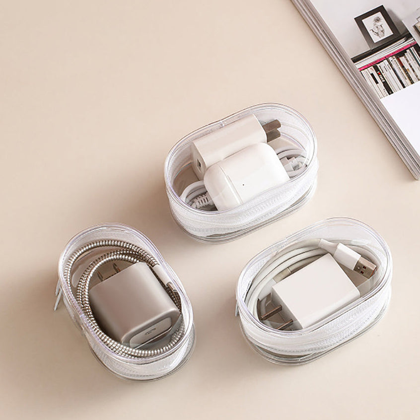 FaSoLa Transparent Cable Organizer Bag