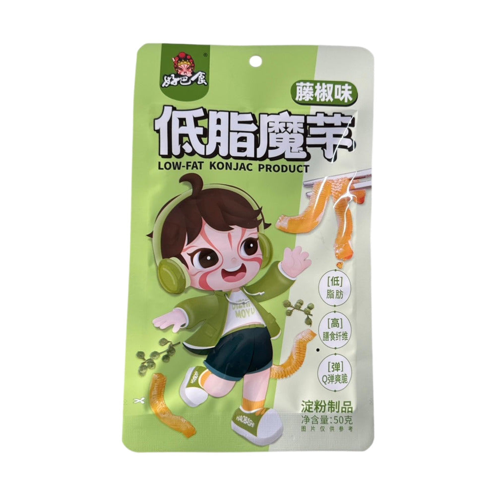 Haobashi-Low-Fat-Konjac-Strips-–-Green-Sichuan-Pepper-50g-1