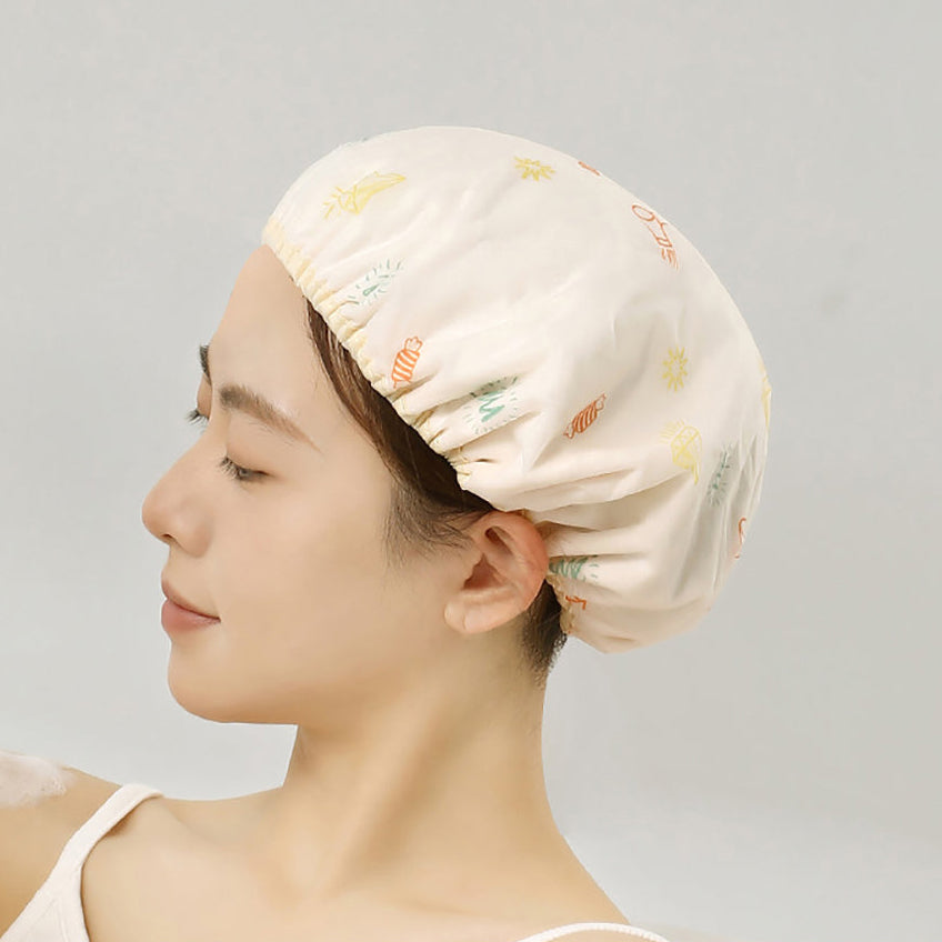 FaSoLa Two-in-One Shower Cap - Beige