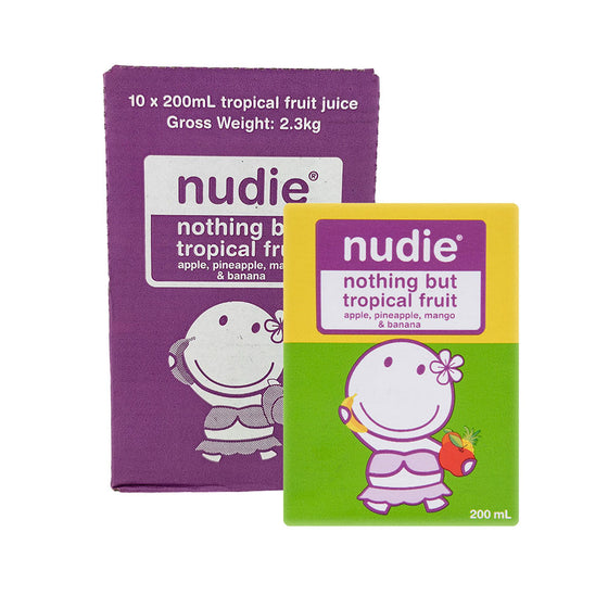 Nudie Kids Pure Tropical Fruit Juice - 200ml x 10