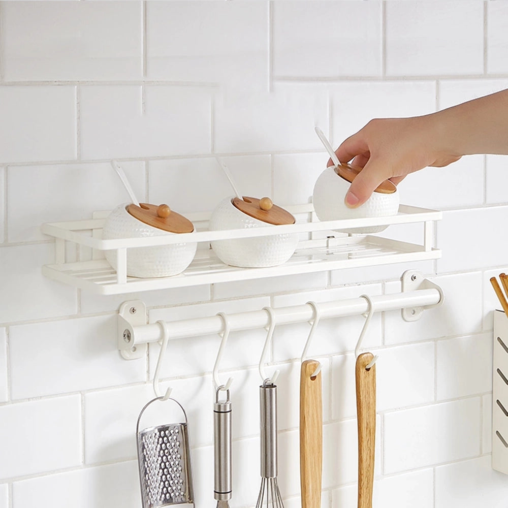 NetEase-Yanxuan-Kitchen-Wall-Mounted-Storage-Rack-with-Hooks-1