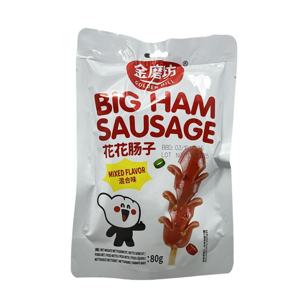 Golden-Mill-Big-Ham-Sausage-(Flower-Cut)-Mixed-Flavor-80g-–-Ready-to-Eat-Pork-Snack-1