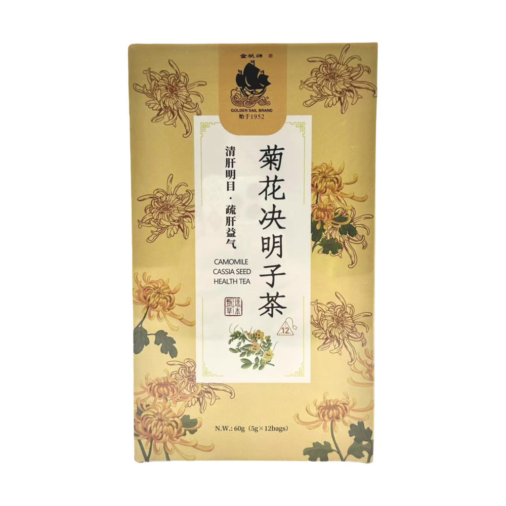 Golden-Sail-Chrysanthemum-Cassia-Seed-Tea---12-Bags,-60g--1