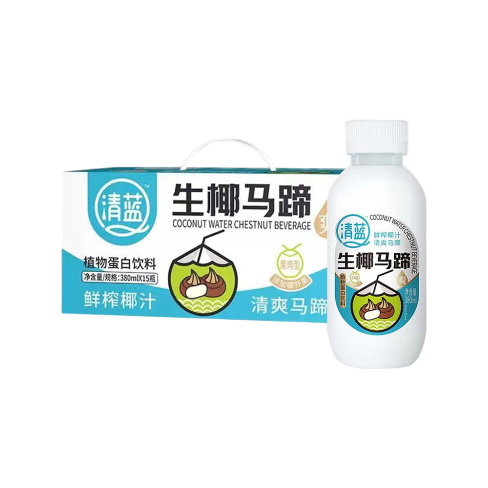 Qinglan-Coconut-&-Water-Chestnut-Plant-Based-Drink-–-380ml-×-15-Bottles-(Carton)-1