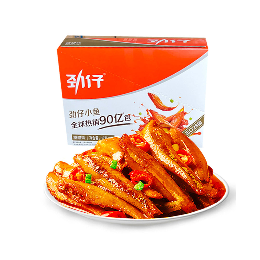 Jinzai-Sweet-and-Sour-Flavor-Small-Fish-Snacks---12g-x-20-Packs-1