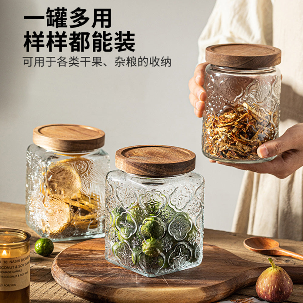 Modern-Housewife-Round-Sealed-Jar-with-Acacia-Wood-Lid---850ml-1