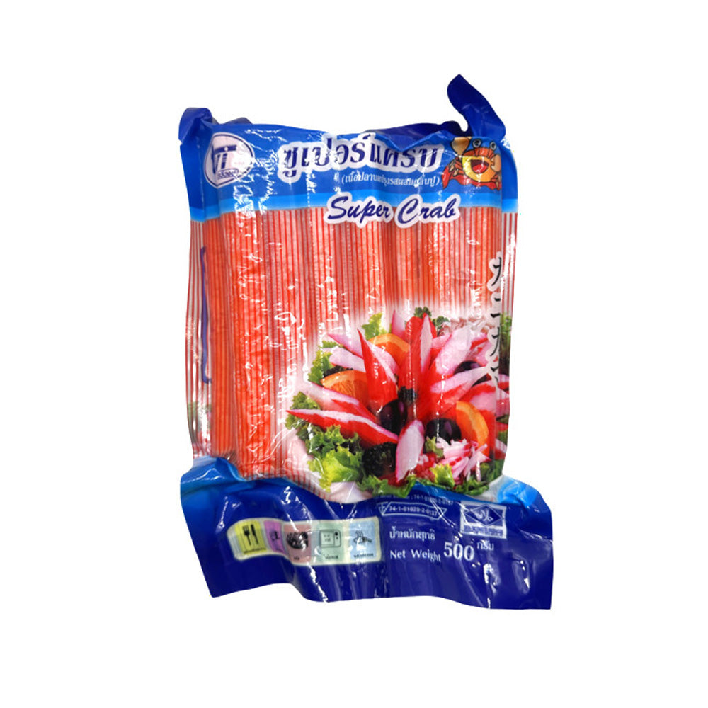 Super-Crab-Imitation-Crab-Sticks-500g-(Frozen)---Surimi-Sticks-1
